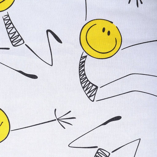 Постельное бельё 1,5сп Смайлы, 150х210см, 150х210см, 70х70 см, бязь, 120 г/м, хлопок 100% - Атра фото 4