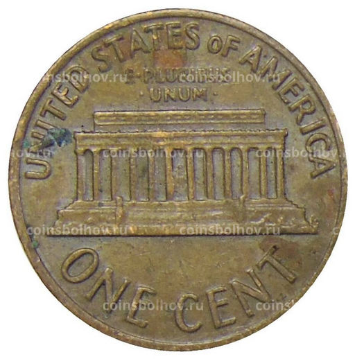 Монета 1 цент 1972 года США