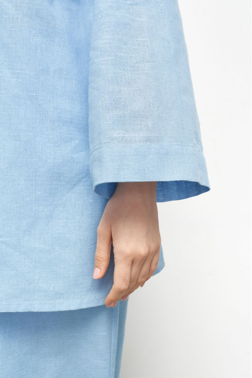 Костюм лён рубашка/брюки Blue - Erist store фото 5