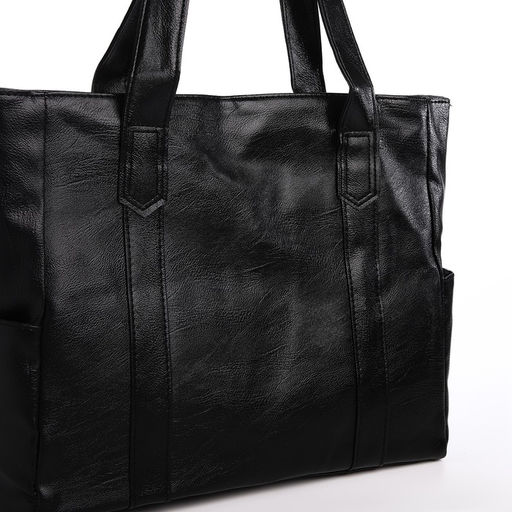 Сумка женская, на молнии, цвет чёрный - Simaland фото 4