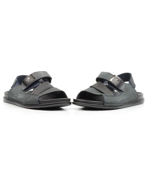 04-C6019A-2 DK. BLUE Сандалии мужские (натуральная кожа) - Фабричный китай фото 11