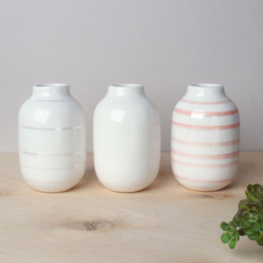 Цена за 1 шт. Ваза 8 см d=2.5(5)см белая / FRE-102 / 2 сорт - Галеонтрейд фото 5