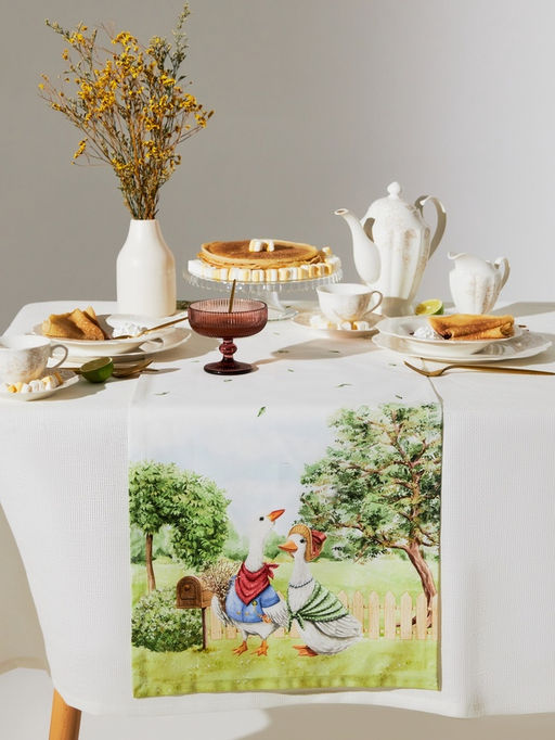 Дорожка на стол Этель Family picnic 40?146 см, 100% хл, саржа 190 г/м?