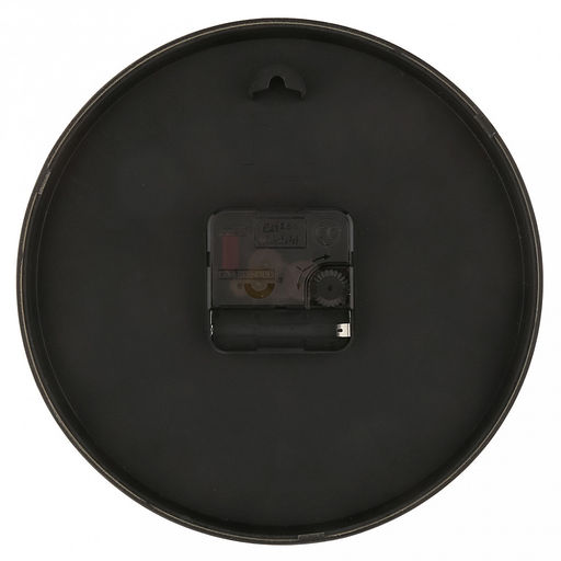 Часы настенные "Призма" д19,4см, h4см, мягкий ход, циферблат белый; цифры арабские, золотой; корпус пластик, бежевый "под дерево"; в коробке (Китай)