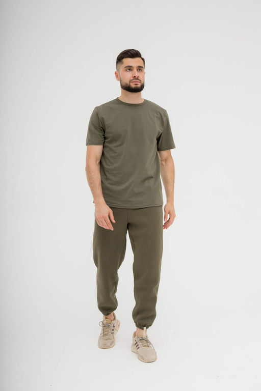 178 Футболка базовая, хаки - Knitka wear фото 5