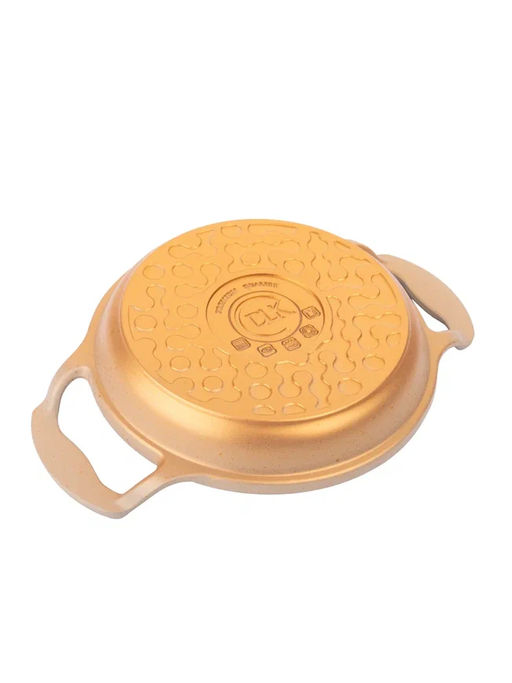 Омлетница без крышки 24х4,2 см (1,5 л) с АПП, цвет: кремовый/золотой, арт. 2050-CRM/GD-24. - D.L.K. фото 2