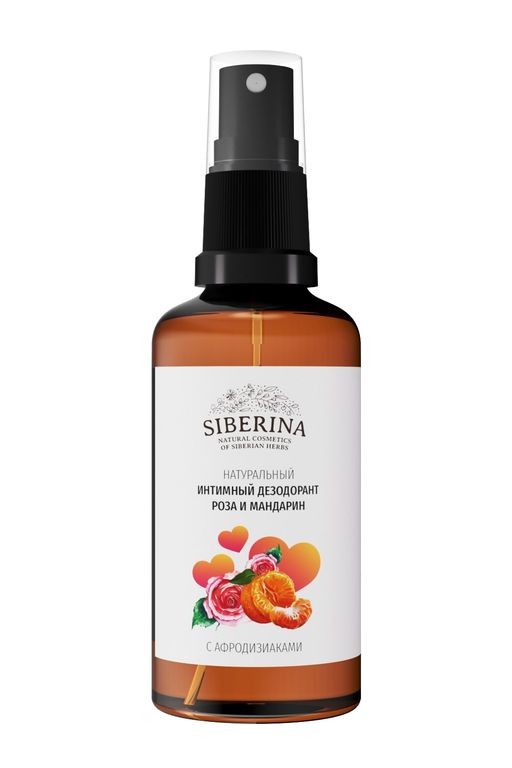 Интимный дезодорант Роза и мандарин с афродизиаками - Siberina фото 2