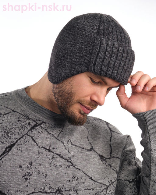 Лион Ушанка мужская флис (56-58)