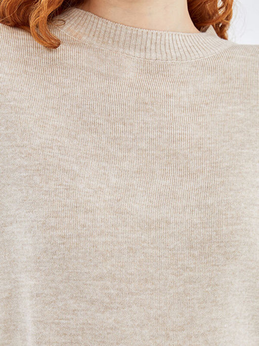 Bisiklet Yaka Kad?n Triko Kazak