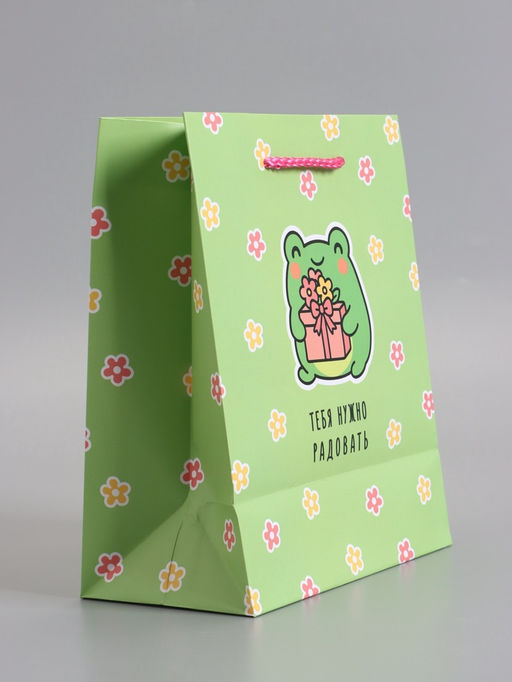 Пакет подарочный ламинированный «Радовать», 18×22.3×10 см