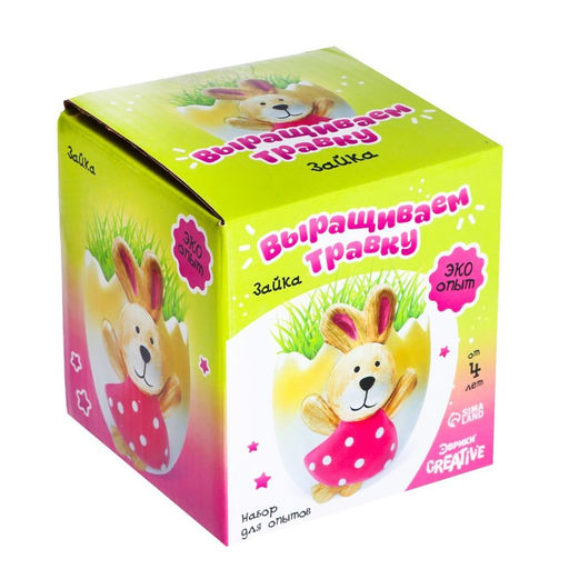Набор для опытов Выращиваем травку, зайка - Эврики фото 6