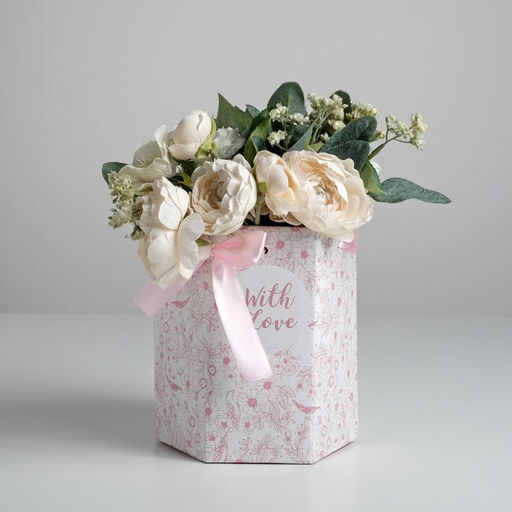 Переноска складная шестигранник With love, 17 14,8 19,5 см