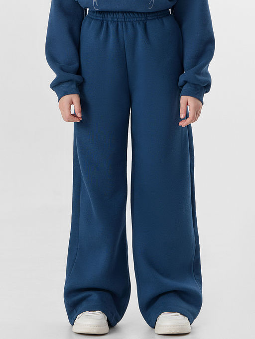 Комплект для девочек синий с надписью "Rockstar"