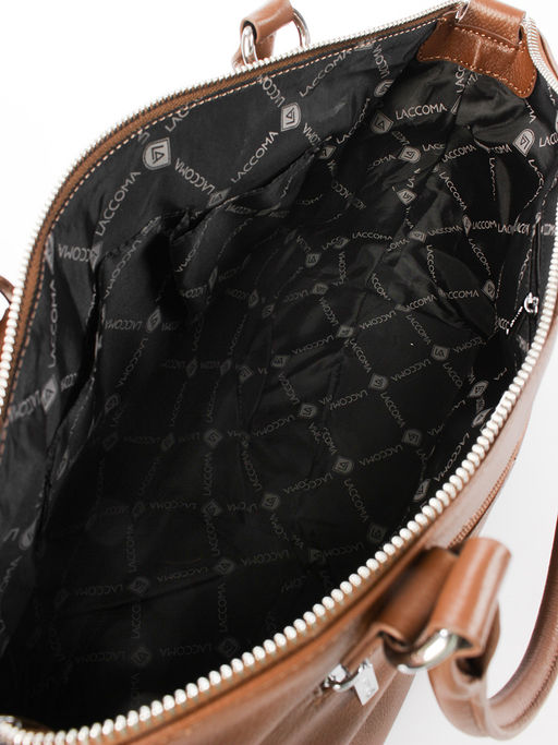 LACCOMA сумка Y2431-рыжий натуральная кожа полиэстер