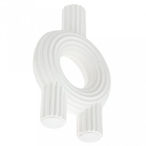 Ваза керамическая "Кабо-Верде" 800мл, 11,3х3,2см h17,3см, д/горла - 1,8см, матовая, фактурная глазурь, цвет - белый, в коробке (Китай)