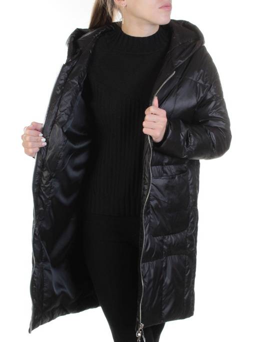 8808 BLACK Пальто женское демисезонное (100 гр. синтепон) - Fashion фото 8
