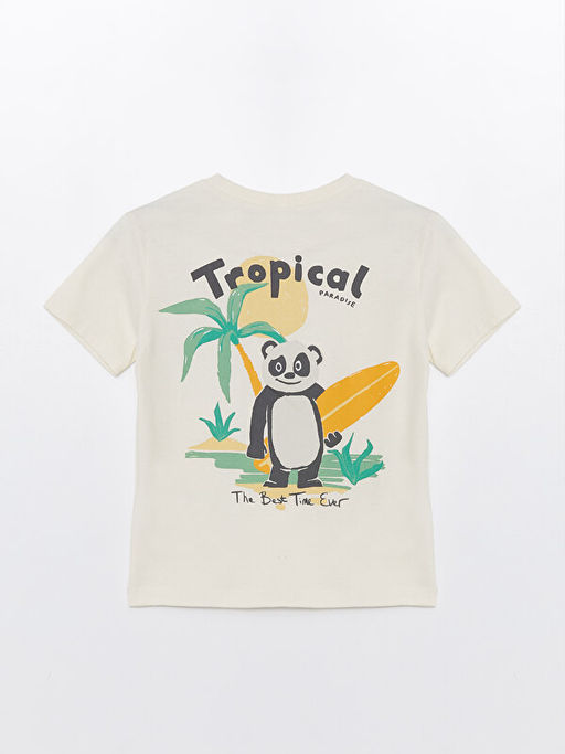 Bisiklet Yaka K?sa Kollu Bask?l? Erkek Bebek Ti??rt 2li - Waikiki фото 3