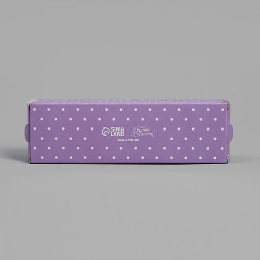 Цена за 5 шт. Коробка для макарун, кондитерская упаковка Лаванда, 18?5.5?5.5 см