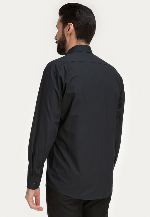 Сорочка мужская длинный рукав GREG 340/119/BLK фото 12
