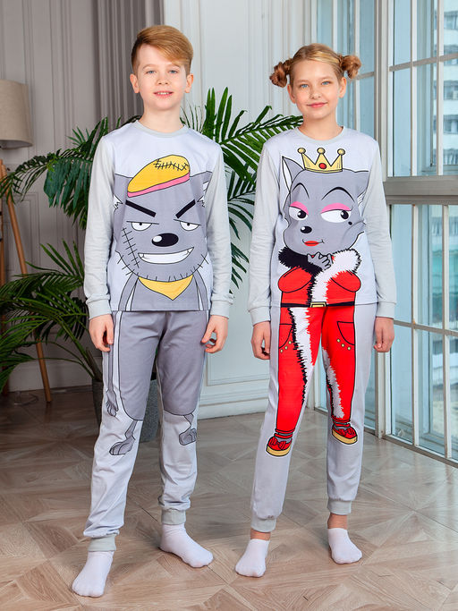 Пижама "Луве",серый