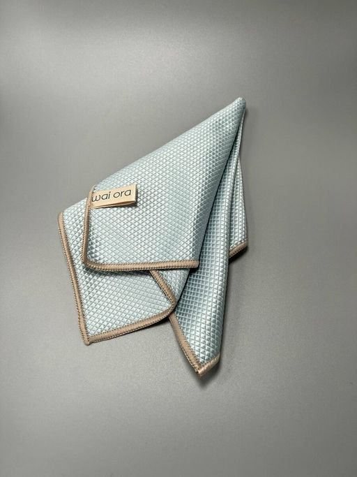 Салфетка для мытья стеклянных и зеркальных поверхностей Crystal Clear (Голубая сталь) - Wai ora фото 2