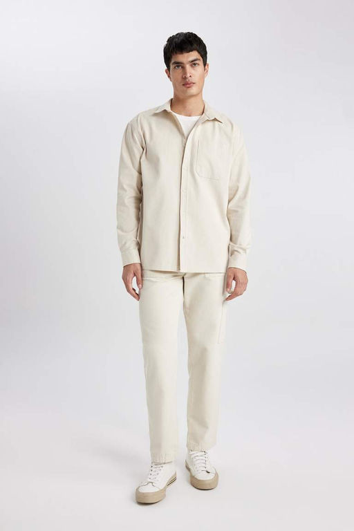 Брюки прямого кроя с нормальной талией и нормальной талией - Defacto фото 4