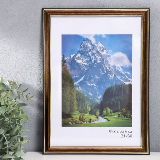 Фоторамка для фото 21×30 см Keep memories «Офис», пластик, бронза, (пластиковый экран)