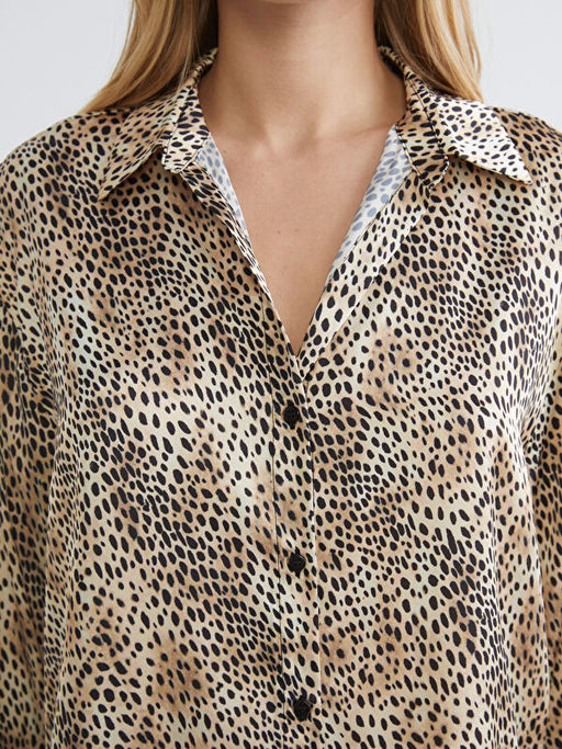 Leopar Desenli Kad?n G?mlek