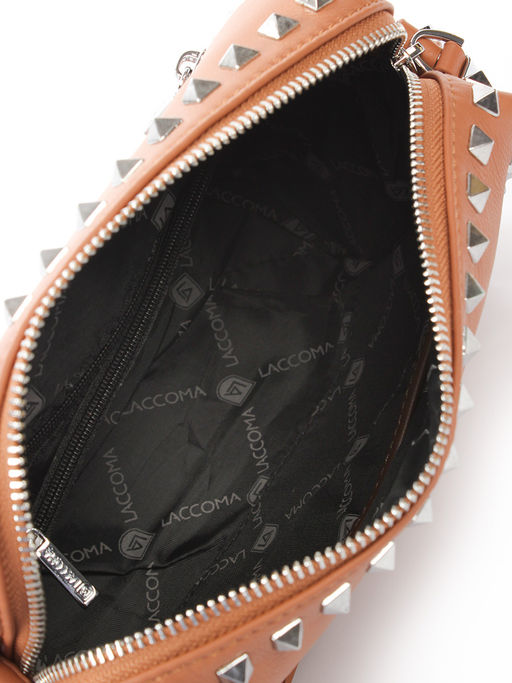 LACCOMA сумка C1030H-2-светло коричневый натуральная кожа полиэстер  фото 5