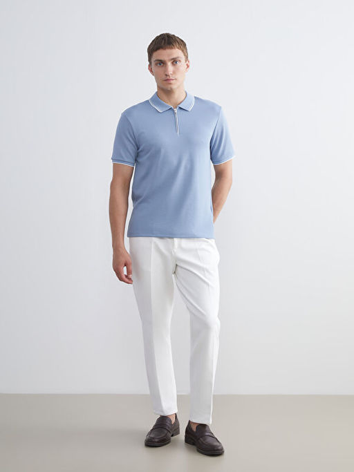 Polo Yaka Penye Erkek Ti??rt