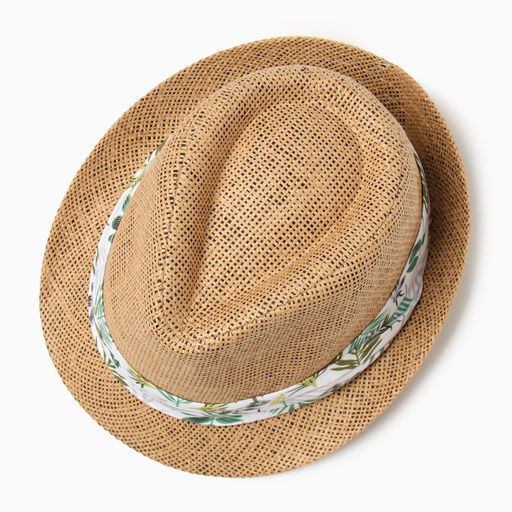 Шляпа мужская MINAKU, размер 58, светло-коричневая