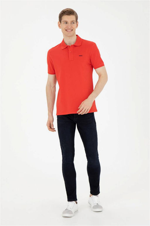 Мужская красная базовая футболка - U.s. polo assn фото 4