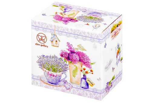 Кружка 400 мл 11,5*7,5*10,5 cм Лаванда NEW BONE CHINA - Elan gallery фото 8