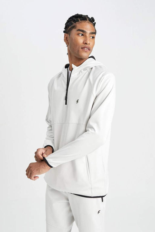 DeFactoFit Толстовка Sportsman из пике стандартного кроя с капюшоном  фото 4