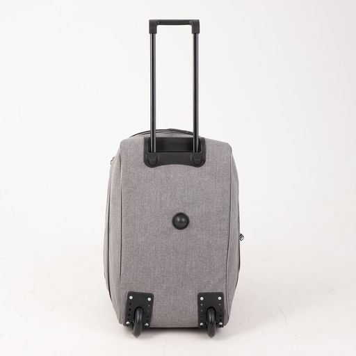 Сумка дорожная на колёсах, отдел на молнии, с увеличением, наружный карман, цвет серый - Simaland фото 4