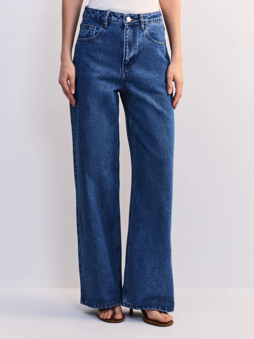 Широкие джинсы с высокой посадкой ZR2605092309-103 / Zarina