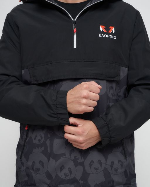 Куртка-анорак спортивная мужская цвета хаки 88629Kh - Wonderrman фото 13