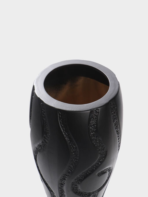 Ваза напольная керамика "Висент" 56х13 см, чёрный