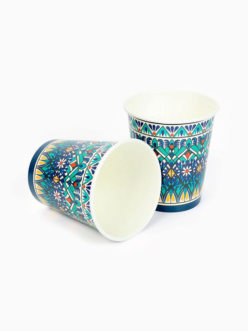 Цена за 10 шт. Стакан одноразовый бумажный «Узбекский», 250 мл