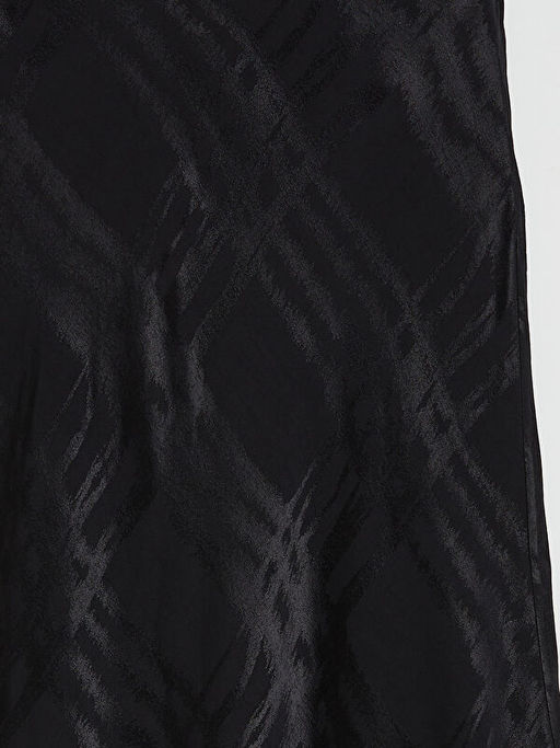 Beli Lastikli Desenli Saten Etek