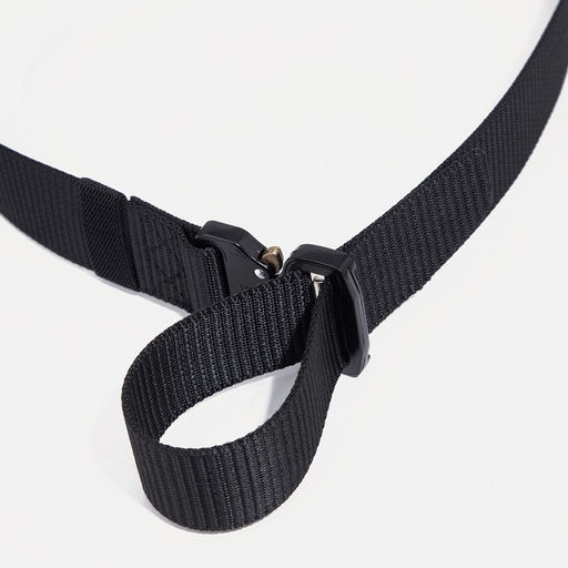 Ремень мужской, ширина 4 см, пряжка металл, цвет чёрный - Simaland фото 4