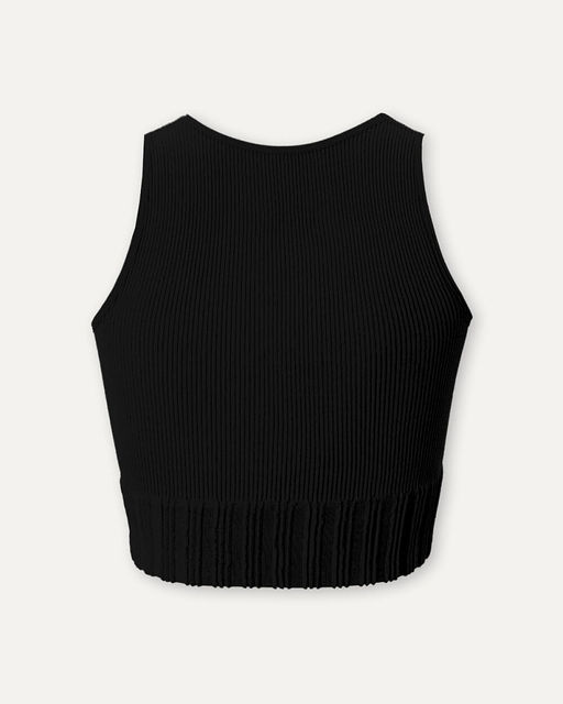 Черный кроп-топ - Incity фото 5