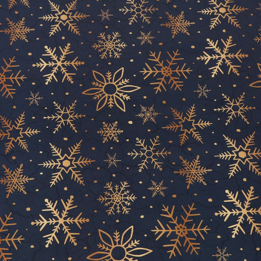 Цена за 10 шт. Бумага упаковочная глянцевая «Снежинки», двусторонняя,70×100 см