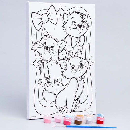 Картина по номерам, 20 х 30 см Друзья, Кошечка Мари - Disney фото 3