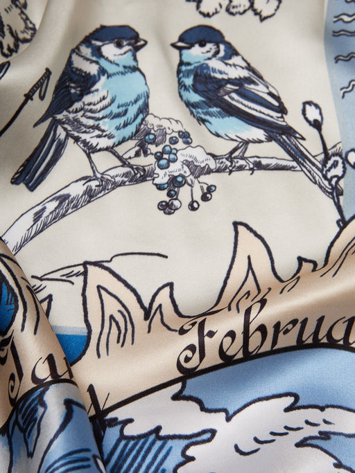 Платок жен. шелк 90х90 E03-8492-11