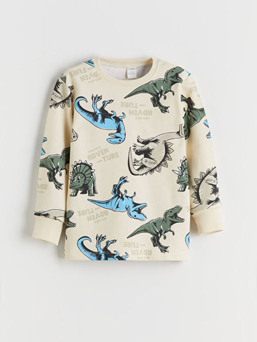 Dinazor Bask?l? Erkek ?ocuk Pijama Tak?m?