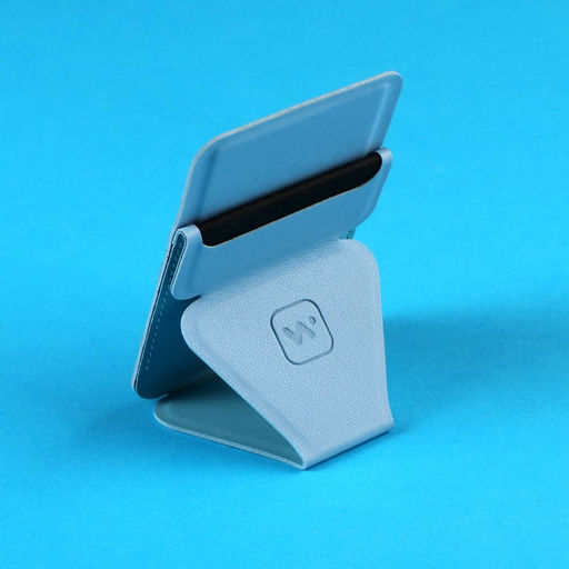 Магнитный кошелёк-подставка Windigo, поддержка Magsafe, для iPhone 12/13/14/15, небесный голубой  фото 19