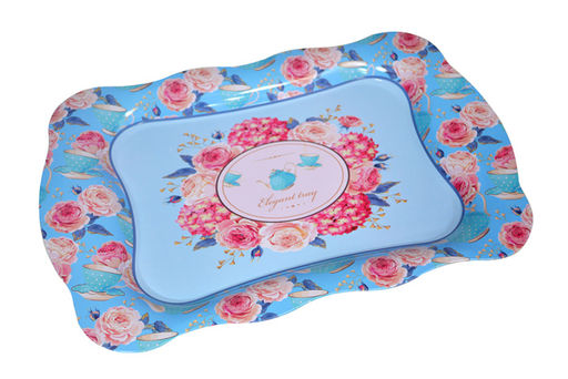 Поднос декор 37,5*25 см, 93672 прямоуг. металл