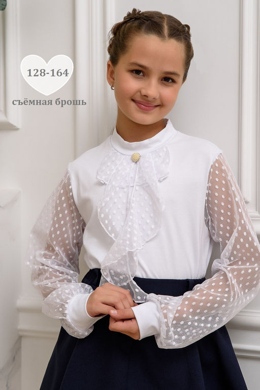 Блузка Олимпия длинный рукав