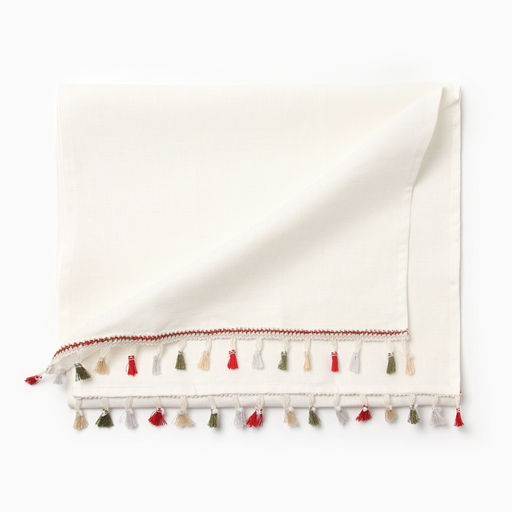 Дорожка на стол «Этель» Home collection, 40×146 см, 100% лён, белая